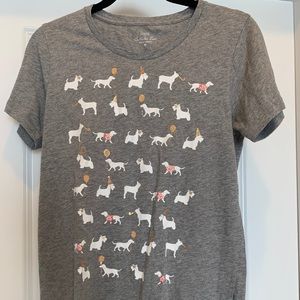 j.crew party dog graphic tee